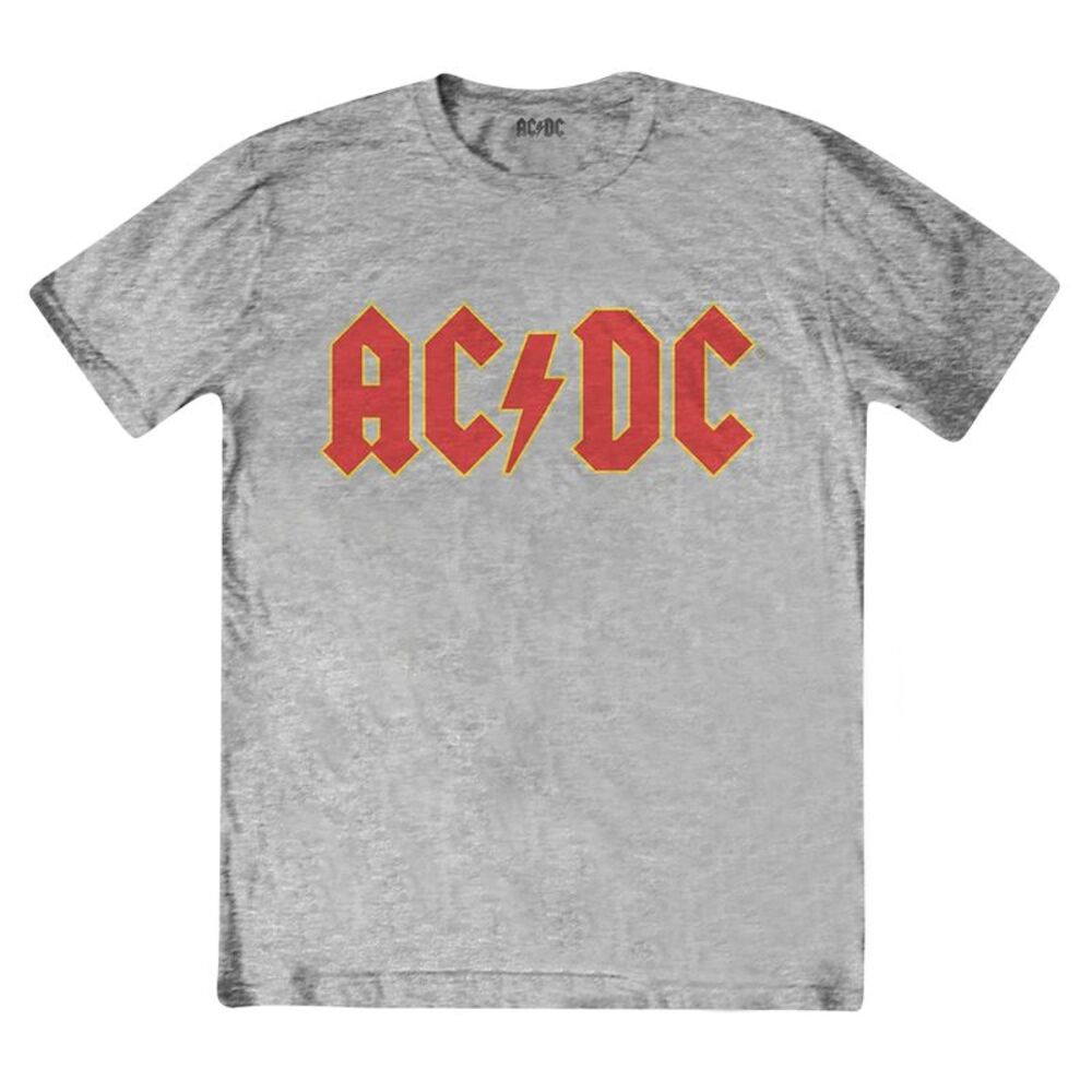 AC/DC Childrens/Kids Logo Heather T-Shirt / Gray